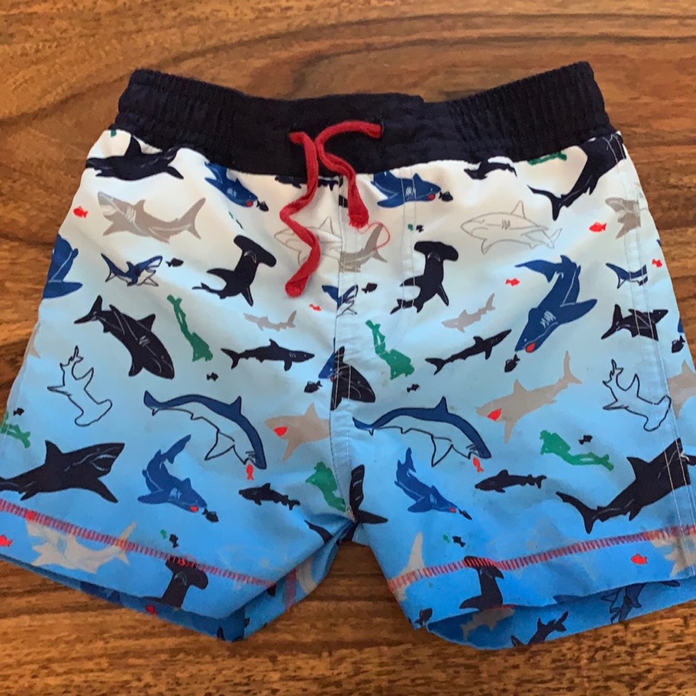 Mud pie boys shark swim trunks